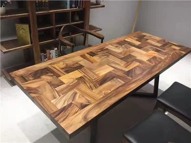 Dikdörtgen Masif Ahşap Ceviz Masa Tablası