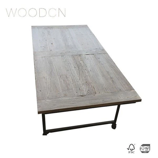 Walnut Wood Solid Wood Butcher Block Dining Table